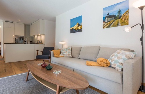 Saas-Balen Apartment | Nice apartment for 5 people with WIFI, TV, balcony and pets allowed