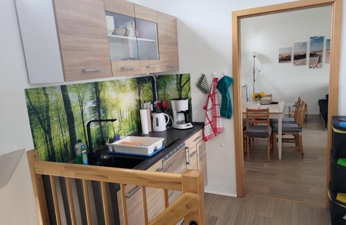 Klinga House | Nice flat in Großsteinberg with barbecue and terrace