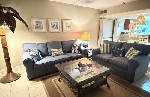 St. George Island Condo | No Road between you and the beach !