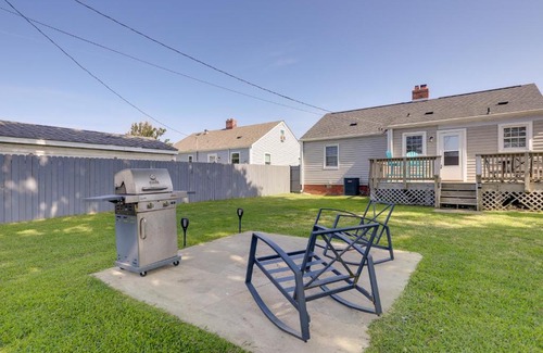 Morehead City House | North Carolina Retreat - Deck, Grill and Creek Views