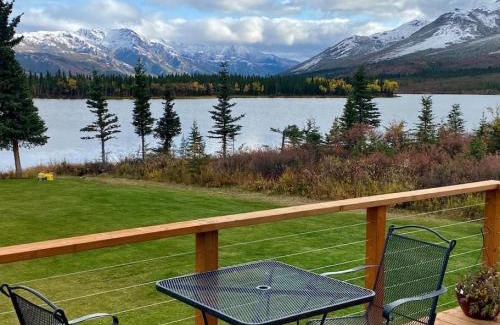 Healy House | Northern Lights from Hot Tub, Denali National Park