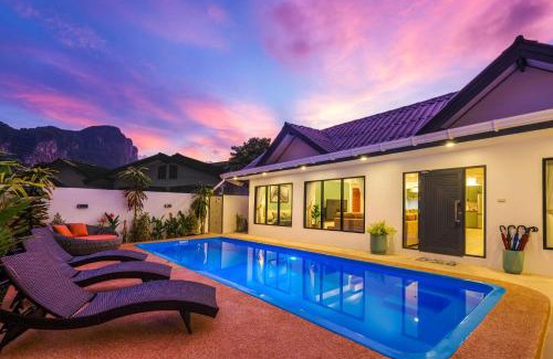 Ao Nang Villa | Oasis 4BR Private Pool Villa in central Ao Nang