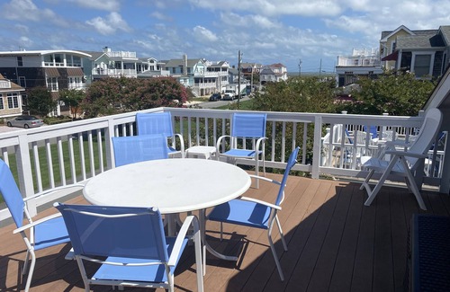 Bethany Beach House | Ocean Block with ocean view- Short walk to beach; 3 blocks to downtown shopping