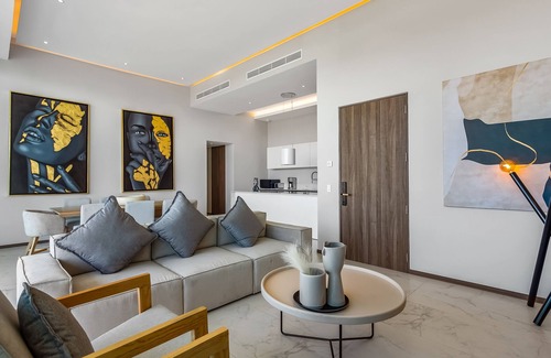 Flamingos Condo | Ocean-view 5th-floor condo with 4 pools, sauna, steam room, huge balcony, & gym