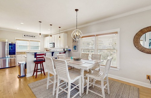 Surf City House | Ocean view home with shared pool and close beach access