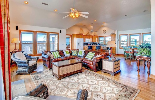 Frisco House | Oceanfront Home w/Private Pool, Hot Tub, Elevator, Game Room, Home Theater