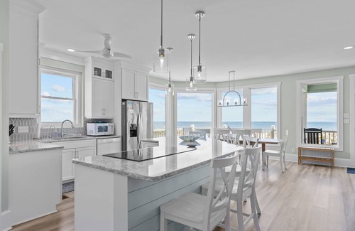 Emerald Isle House | Oceanfront,private pool,beach boardwalk, hot tub, located in Spinnakers Reach