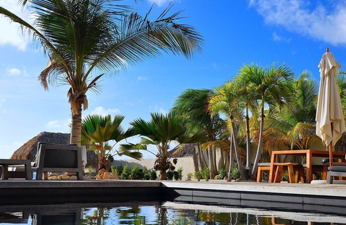 Belnem Villa | Oceanfront Villa with PRIVATE BEACH TERRACE, on best DIVING spot!