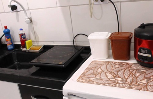 Vila Assuncao Apartment | Ocian Center 500 meters from the Beach, WI-FI, Cozy Family Studio