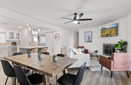 Peaceful Valley House | Old Town Oasis w/Heated Pool, Hot Tub, & Fire Pit