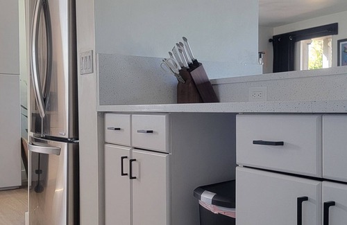 Southwest Village House | Old Town Scottsdale modern decor big pool hot tub TV on patio Comfort Convenient