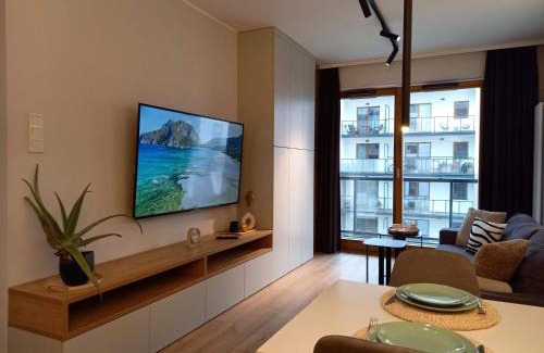 Zaspa Apartment | OLii - Apartament z balkonem - AZW Gdańsk