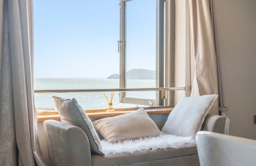 Charlestown Cottage | ON AMAZING SPACES! Luxurious Beach Front Retreat with Hot Tub & Log Burner