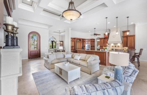 Marco Island House | Opulent home with vast water view, pool and hot tub