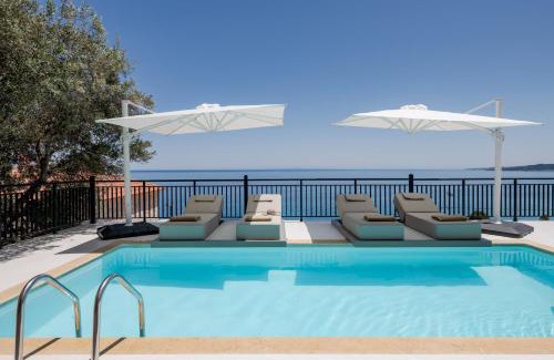 Skinaria Villa | Oresis Panoramic Sea Retreat Beach Access 100 Meters