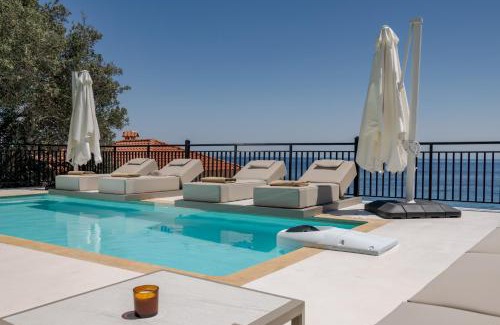 Skinaria Villa | Oresis Panoramic Sea Retreat Beach Access 100 Meters