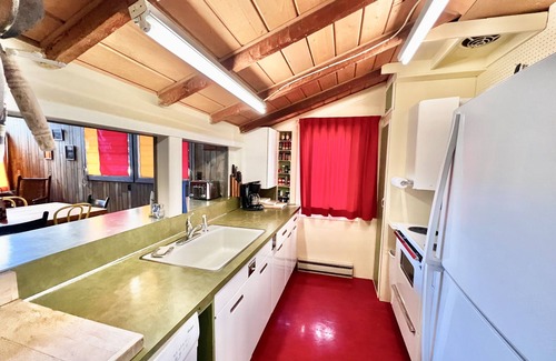 Grand Lake House | Original charmer with expansive waterfront deck, dock, fireplace - walkable area