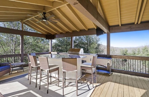 Blue Ridge House | Outdoor living in a modern mountain home.