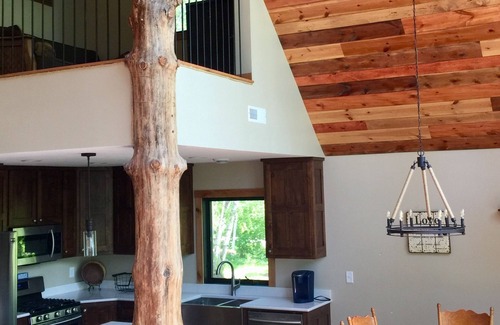 Hackensack House | Ox Yoke Lake Oasis w/sandy beach & gorgeous sunsets!