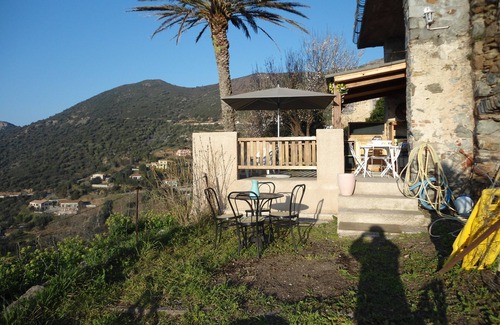 Belgodere Apartment | panoramic sea view montangne terrace garden in character house
