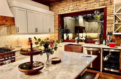 Double Springs House | Panoramic Views of Lake and Forest! Two Decks, Hot Tub, Fire Pit, Theater, Dock