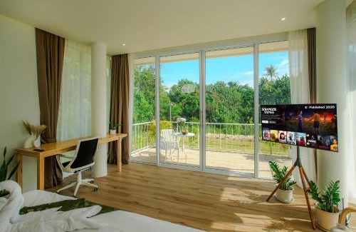 Thong Sala Villa | Paradise House - 1BR - Calm & Green Garden Stay - Heart of Thong Sala - 4K SmartTV