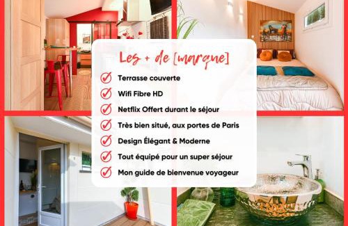 Pantin Apartment | Paris-Zénith-bienvenue-terrasse-Netflix