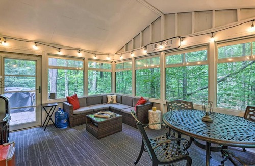 Pocono Pines House | Peaceful Poconos Hideaway Grill and Fire Pit!