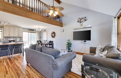 Albrightsville Villa | Peaceful Villa w Private POOL/AC/game room/loft/WiFi Sleep 9 ☀️, ⛱️