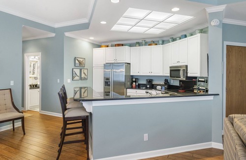 Harbor Springs Condo | Penthouse #10 Overlooking Harbor Point & Downtown - Covered Parking, Elevator