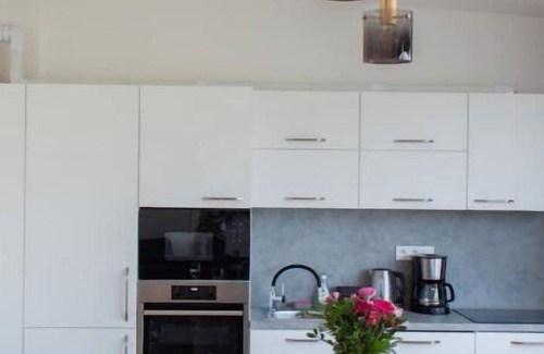 Vinohrady Apartment | Penthouse Feel: 3BR w/A/C, Terrace & Style