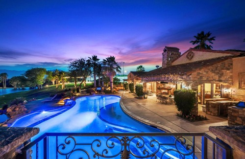 Indio House | Pickleball, Tennis, Golf, Private Lake,100' Pool, Bocce, Theater, Game Room