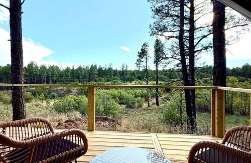 McIntosh Cabin | Pinetop Glamping Tent at Manzano Mountain Retreat