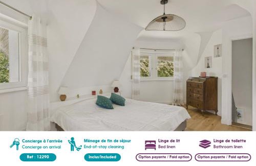 Pleuven House | Piscine chauffée, Grand jardin, maison pour 8