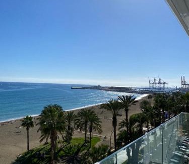 La Malagueta Apartment | Playa Malagueta Vistas frontal al mar con 2 dormitorios