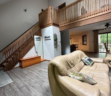 Gouldsboro House | Pocono Hideout Family Home with Hot Tub Deck Sunroom Pool Big Bass Lake Larsen Lake Gouldsboro Clifton Township