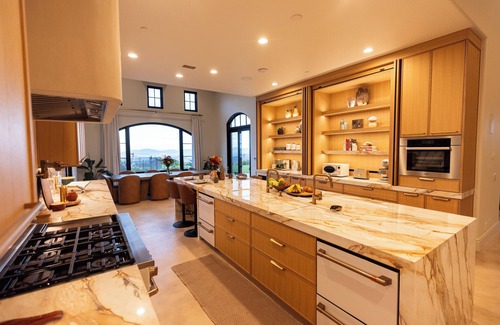 Poway Villa | Pool, Theater, Pickleball + 360 Views Near Lake Poway | Sunset Point Estate