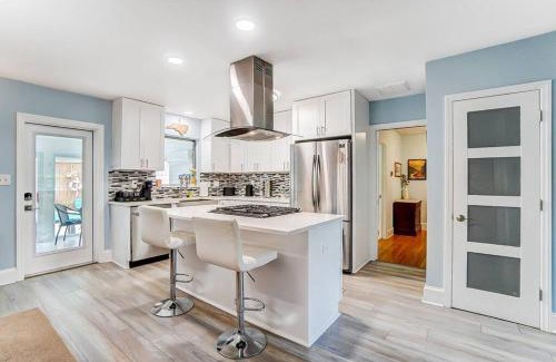 Ashbrook - Clawson Village House | Poolside Bungalow with Fire Pit Fun and King Suite