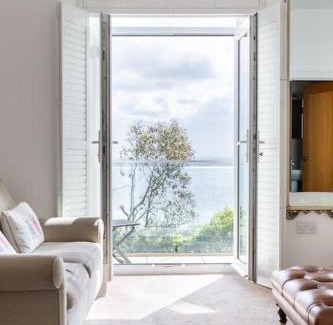 St Ives Apartment | Porthminster View Luxury Sea Views Balcony, Parking, Pool, Spa & Gym