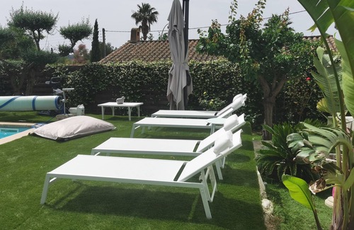 Tamaris House | PRETTY AIR-CONDITIONED HOUSE WITH SEA VIEW, GARDEN, SWIMMING POOL, BETWEEN SABLETTES AND TAMARISKS