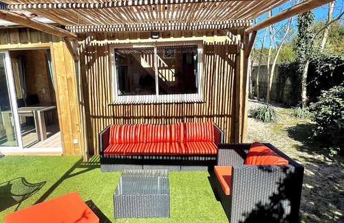 Vendays-Montalivet Ski Chalet | Pretty Wooden Chalet - 3 min walk from the ocean 🌊