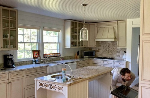 Fort Ann House | Private 6 acre waterfront estate on Lake George with protected sandy bay.