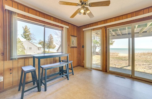 Greenbush Cottage | Private Beach: Waterfront Home on Lake Huron!