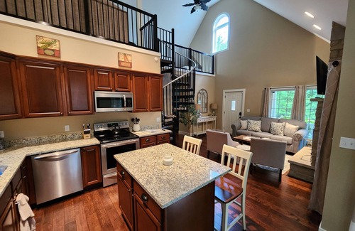 Michigan City House | Private Home w/Golf Cart + Fireplace on Wooded Lot Near Lake Michigan Beaches