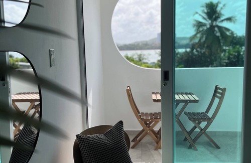 Fajardo Apartment | Private Island 1BR Condo with Oceanview, Pool View, 500MB WiFi & A/C
