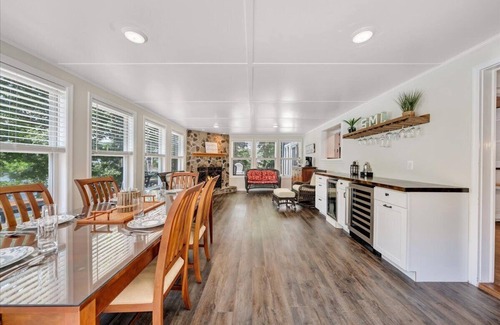 Goodview House | Private Lakefront Home W/Dock, Fire pit, outside shower & Hot tub