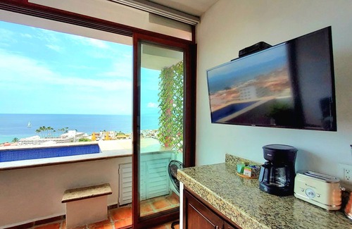 Downtown Puerto Vallarta Apartment | Private OCEAN VIEW Pool Panoramic Sky Beach Loft~Steps to Malecon+Safe Loc