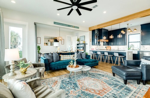 Indian Beach House | Private Pool! Luxe Designer Interior, Fenced Yard, Large Bedrooms, Deck & Patio