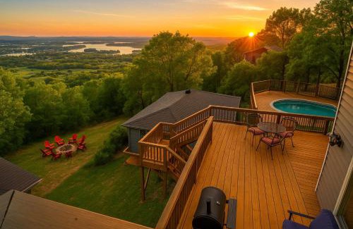Mid America House | Private Pool Mountain Top Views & Home Theater