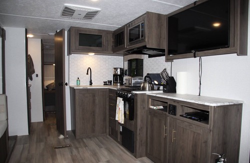 Martin City House | Private Travel Trailer for 2 Near Glacier Park